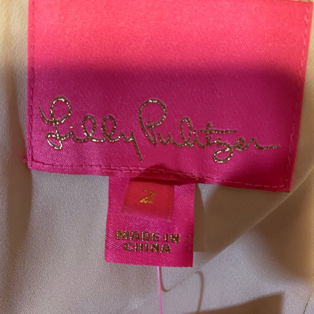 Lilly Pulitzer Cream Strapless Dress - Picture 6 of 7